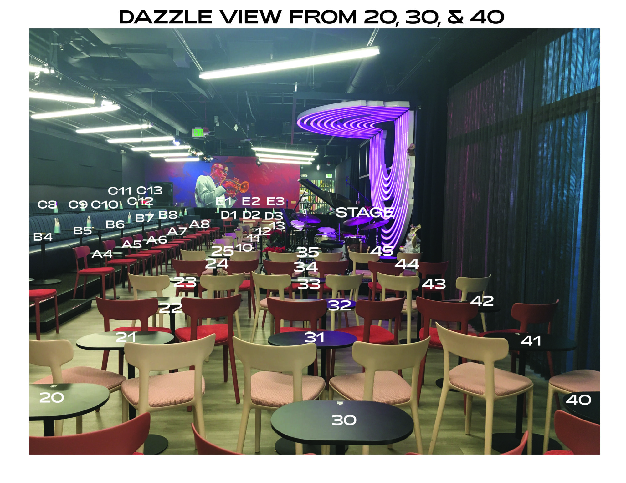 Seating charts | Dazzle Denver