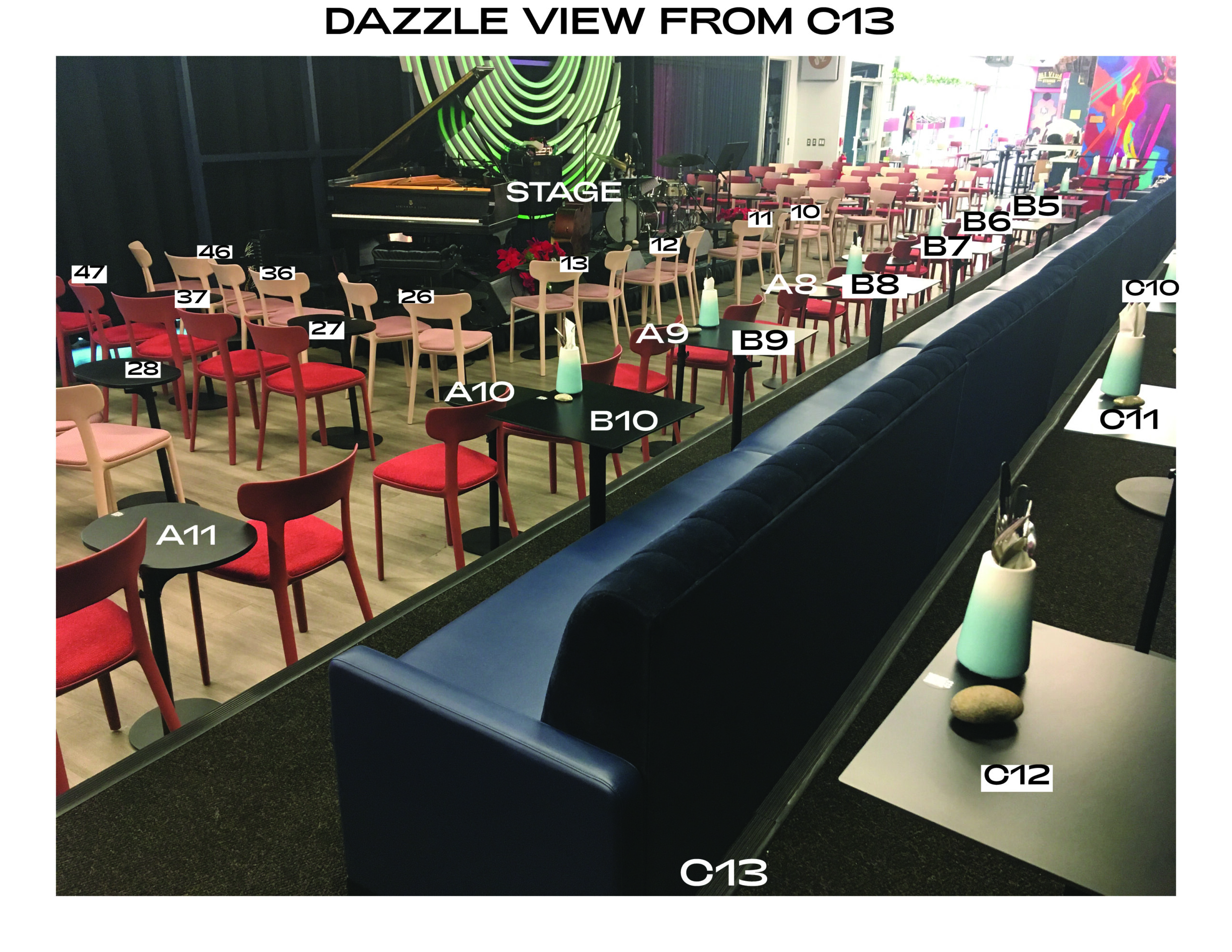 Seating charts | Dazzle Denver